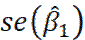 standard error of beta-hat_1