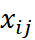 x sub i j