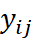 y sub i j