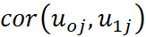 cor u 0j and u 1j