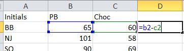 Excel command